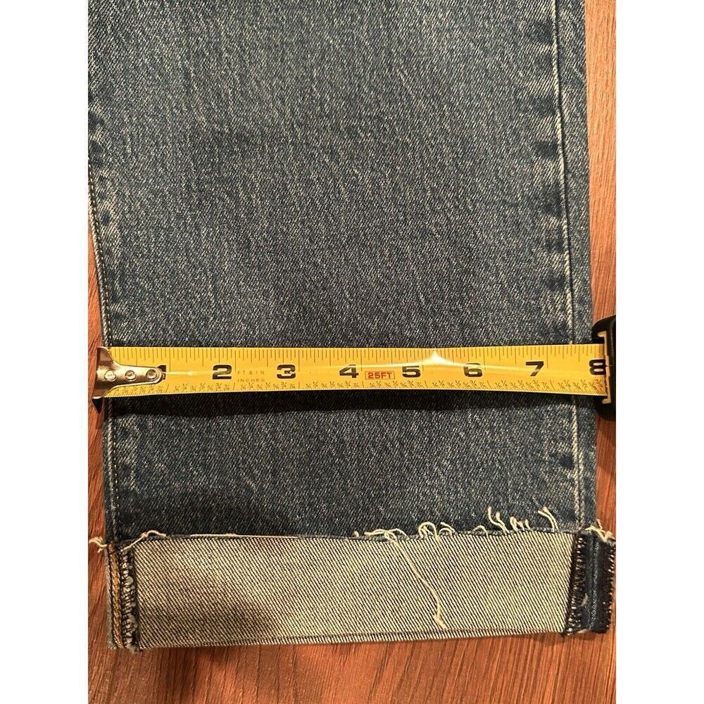 Levis Jeans Womens 30 Blue Wedgie Skinny Cuffed Stretch Medium Wash Denim - Picture 5 of 12